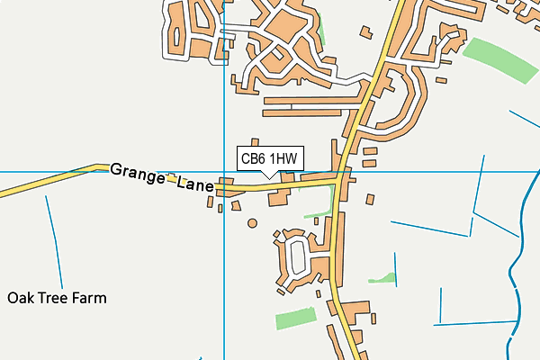 Millfield Primary School map (CB6 1HW) - OS VectorMap District (Ordnance Survey)