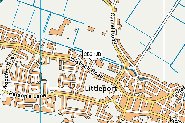 CB6 1JB map - OS VectorMap District (Ordnance Survey)