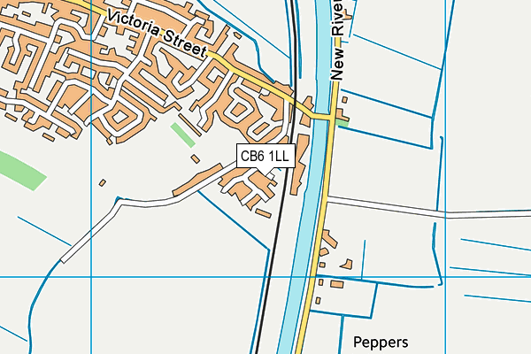 CB6 1LL map - OS VectorMap District (Ordnance Survey)