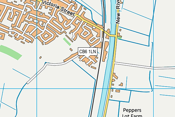 CB6 1LN map - OS VectorMap District (Ordnance Survey)