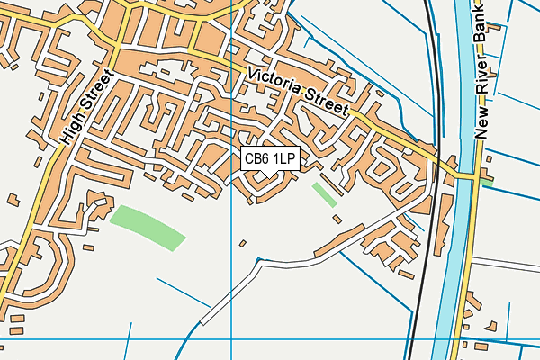 CB6 1LP map - OS VectorMap District (Ordnance Survey)
