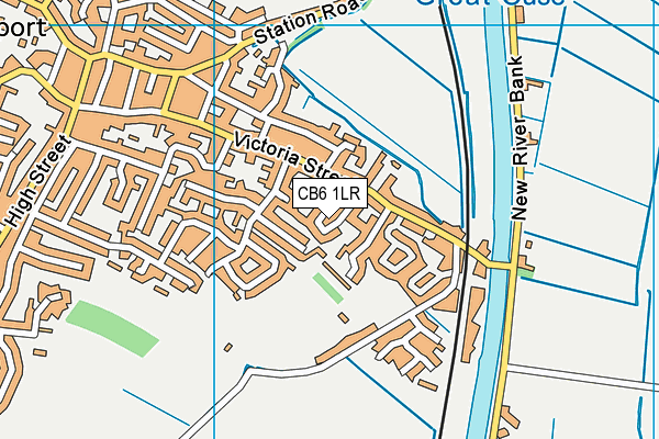 CB6 1LR map - OS VectorMap District (Ordnance Survey)