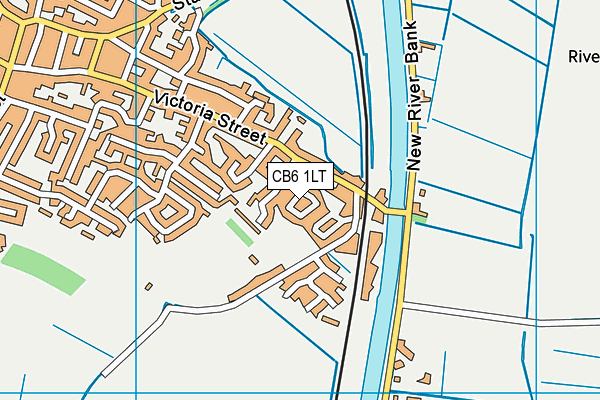 CB6 1LT map - OS VectorMap District (Ordnance Survey)