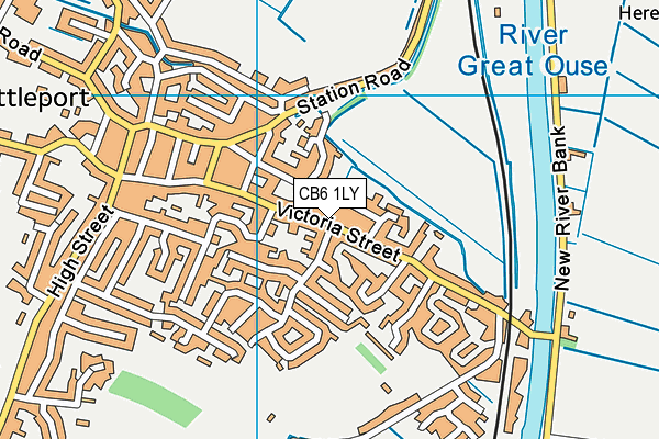 CB6 1LY map - OS VectorMap District (Ordnance Survey)