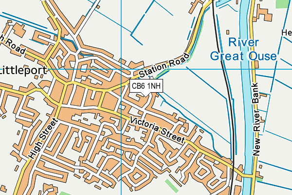 CB6 1NH map - OS VectorMap District (Ordnance Survey)