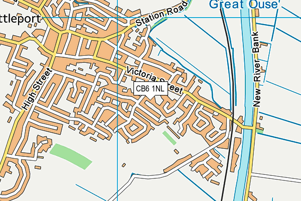 CB6 1NL map - OS VectorMap District (Ordnance Survey)