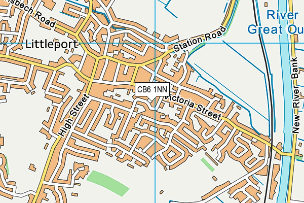 CB6 1NN map - OS VectorMap District (Ordnance Survey)