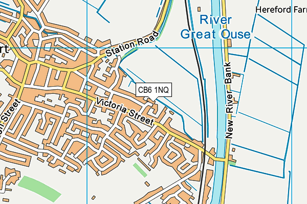 CB6 1NQ map - OS VectorMap District (Ordnance Survey)