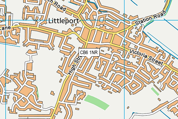 CB6 1NR map - OS VectorMap District (Ordnance Survey)