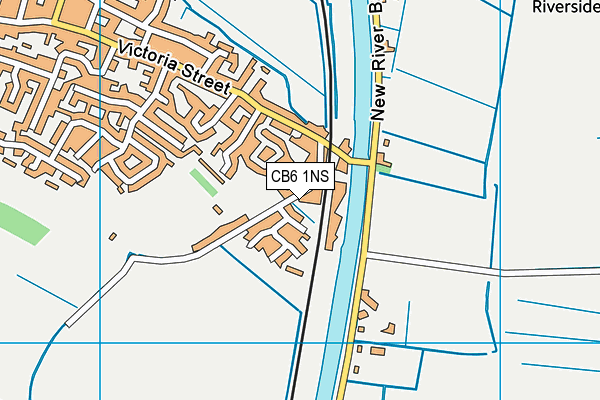 CB6 1NS map - OS VectorMap District (Ordnance Survey)