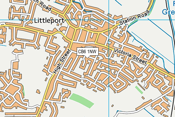 CB6 1NW map - OS VectorMap District (Ordnance Survey)