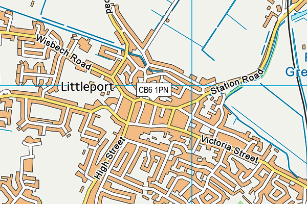 CB6 1PN map - OS VectorMap District (Ordnance Survey)