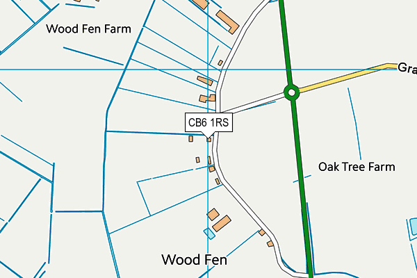 CB6 1RS map - OS VectorMap District (Ordnance Survey)