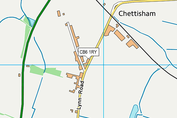 CB6 1RY map - OS VectorMap District (Ordnance Survey)