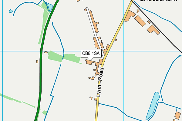 CB6 1SA map - OS VectorMap District (Ordnance Survey)