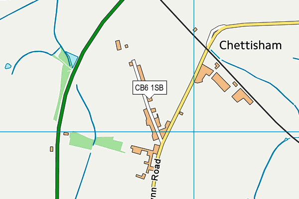 CB6 1SB map - OS VectorMap District (Ordnance Survey)