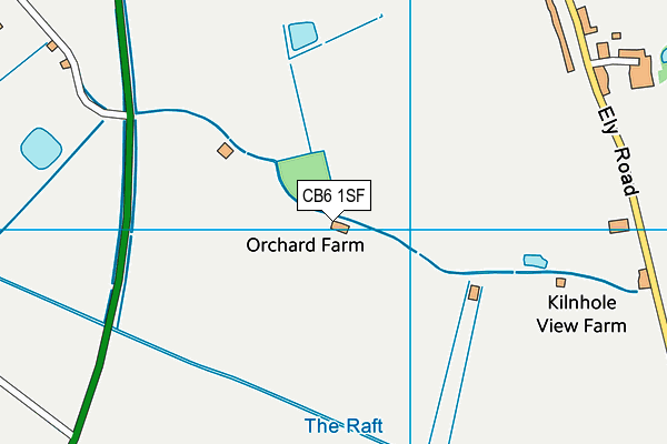 CB6 1SF map - OS VectorMap District (Ordnance Survey)