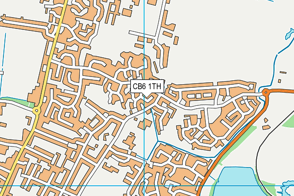 CB6 1TH map - OS VectorMap District (Ordnance Survey)