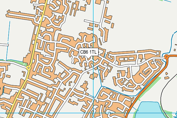 CB6 1TL map - OS VectorMap District (Ordnance Survey)