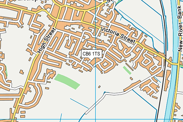 CB6 1TS map - OS VectorMap District (Ordnance Survey)