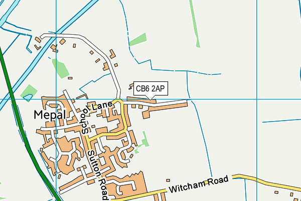 CB6 2AP map - OS VectorMap District (Ordnance Survey)