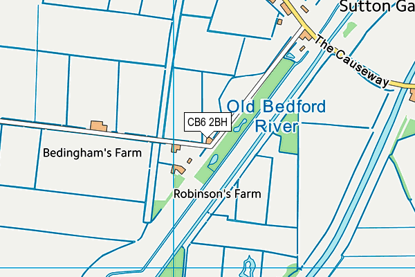 CB6 2BH map - OS VectorMap District (Ordnance Survey)
