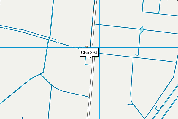 CB6 2BJ map - OS VectorMap District (Ordnance Survey)