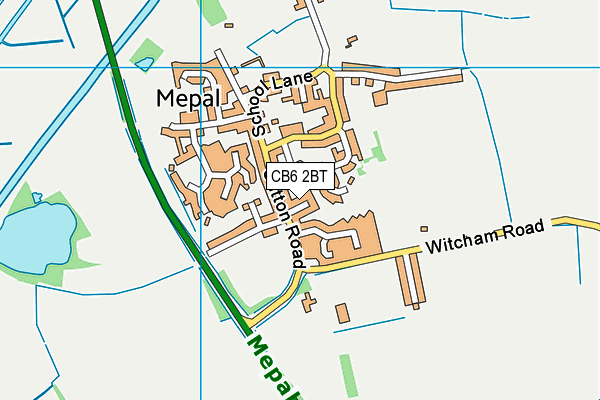 CB6 2BT map - OS VectorMap District (Ordnance Survey)