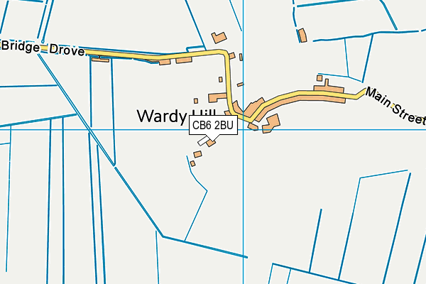 CB6 2BU map - OS VectorMap District (Ordnance Survey)