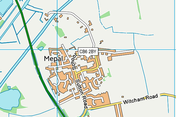 CB6 2BY map - OS VectorMap District (Ordnance Survey)