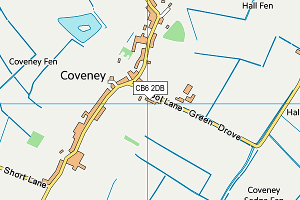 CB6 2DB map - OS VectorMap District (Ordnance Survey)