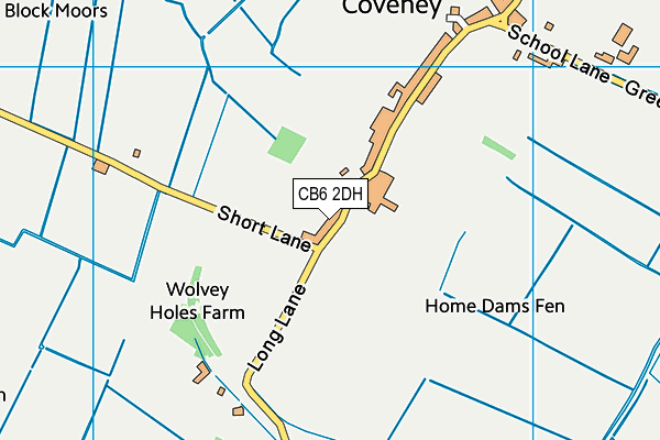 CB6 2DH map - OS VectorMap District (Ordnance Survey)