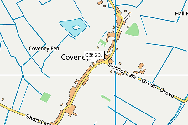 CB6 2DJ map - OS VectorMap District (Ordnance Survey)