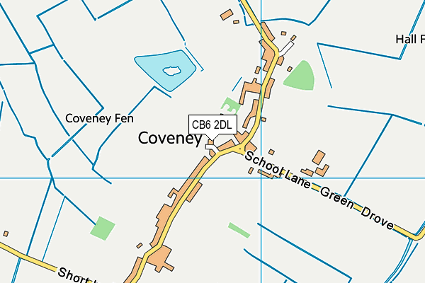 CB6 2DL map - OS VectorMap District (Ordnance Survey)