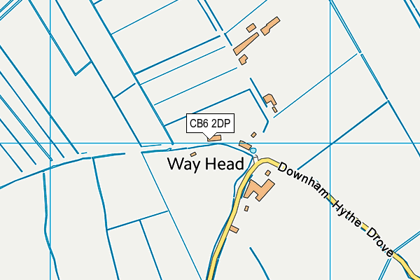 CB6 2DP map - OS VectorMap District (Ordnance Survey)