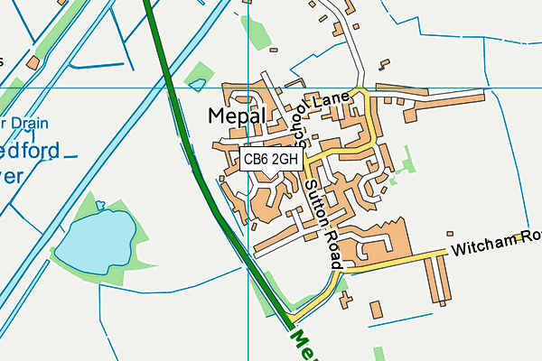 CB6 2GH map - OS VectorMap District (Ordnance Survey)