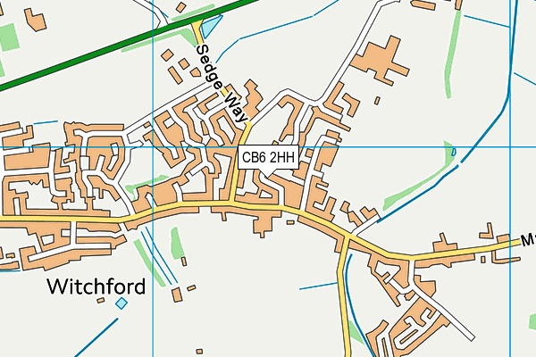 CB6 2HH map - OS VectorMap District (Ordnance Survey)