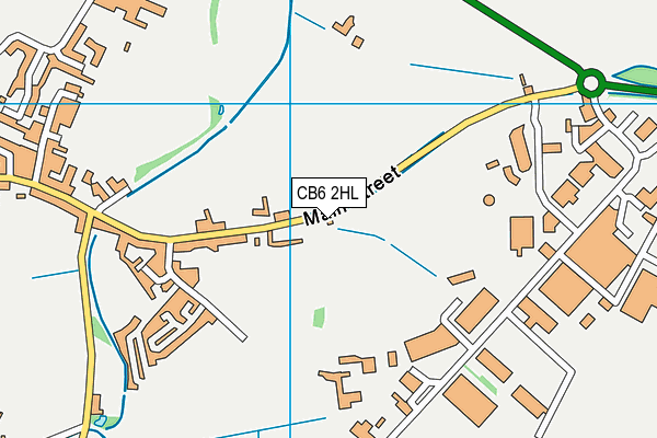 CB6 2HL map - OS VectorMap District (Ordnance Survey)