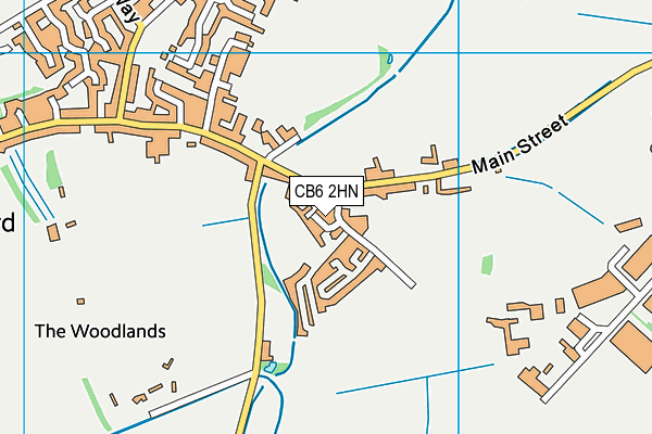CB6 2HN map - OS VectorMap District (Ordnance Survey)