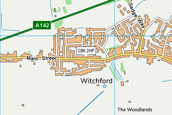 Map of WITCHFORD VILLAGE STORE LTD at district scale