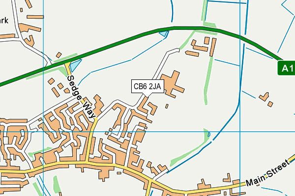 Witchford Village College map (CB6 2JA) - OS VectorMap District (Ordnance Survey)