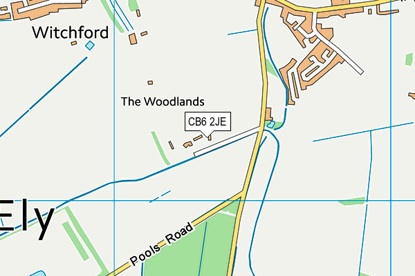 CB6 2JE map - OS VectorMap District (Ordnance Survey)