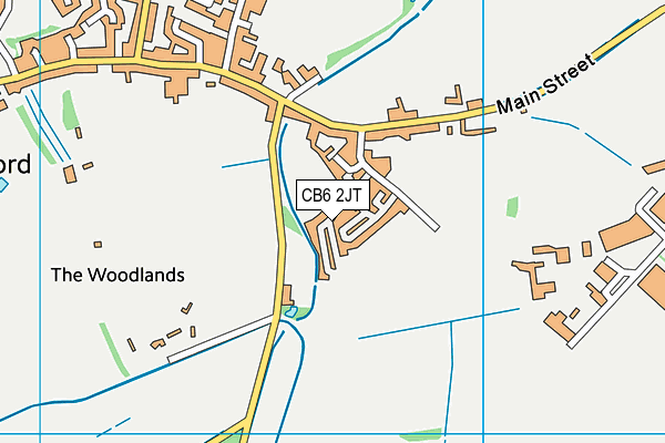 CB6 2JT map - OS VectorMap District (Ordnance Survey)