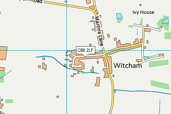 CB6 2LF map - OS VectorMap District (Ordnance Survey)