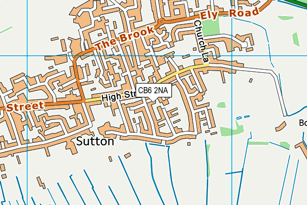 CB6 2NA map - OS VectorMap District (Ordnance Survey)