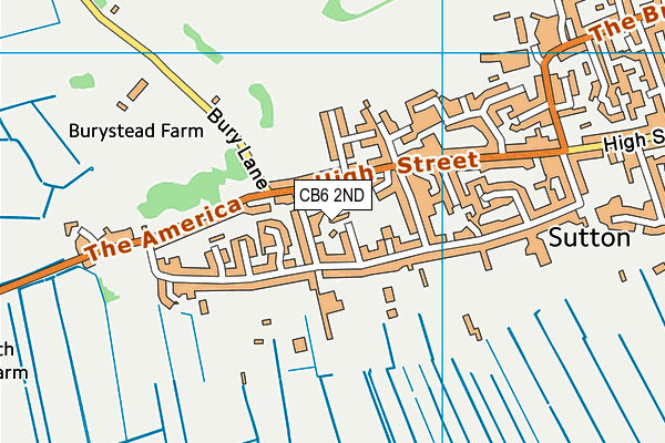 CB6 2ND map - OS VectorMap District (Ordnance Survey)