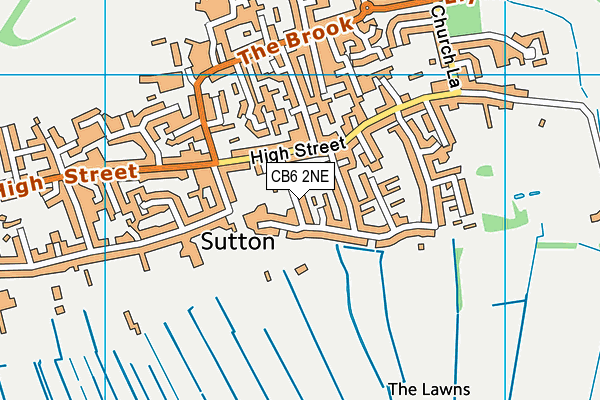 CB6 2NE map - OS VectorMap District (Ordnance Survey)