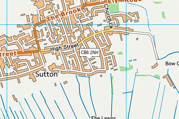 CB6 2NH map - OS VectorMap District (Ordnance Survey)