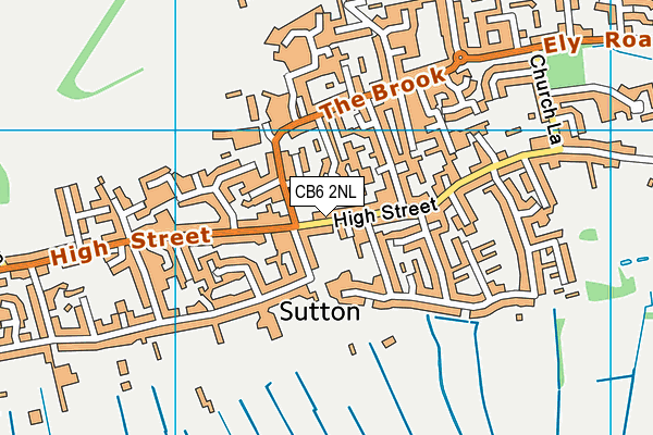 CB6 2NL map - OS VectorMap District (Ordnance Survey)