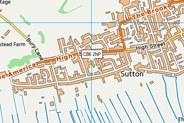 CB6 2NP map - OS VectorMap District (Ordnance Survey)